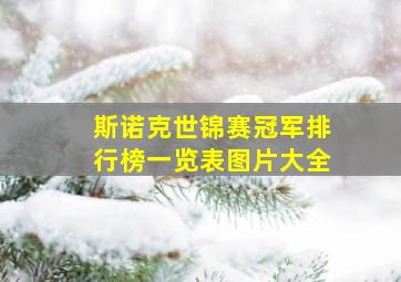 斯诺克世锦赛冠军排行榜一览表图片大全