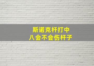 斯诺克杆打中八会不会伤杆子