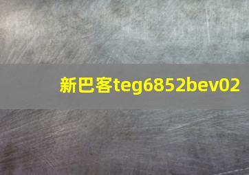 新巴客teg6852bev02