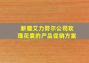 新疆艾力努尔公司玫瑰花囊的产品促销方案