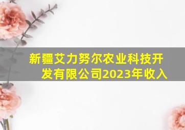 新疆艾力努尔农业科技开发有限公司2023年收入