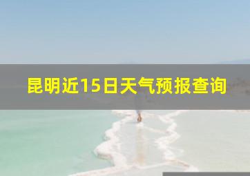 昆明近15日天气预报查询