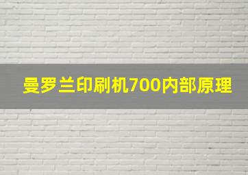 曼罗兰印刷机700内部原理