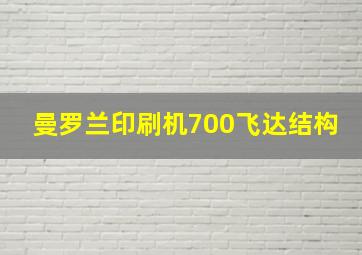 曼罗兰印刷机700飞达结构