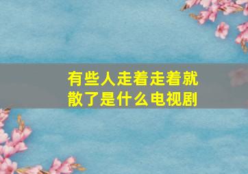 有些人走着走着就散了是什么电视剧