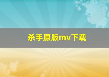 杀手原版mv下载