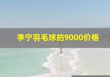 李宁羽毛球拍9000价格