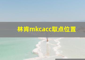 林肯mkcacc取点位置