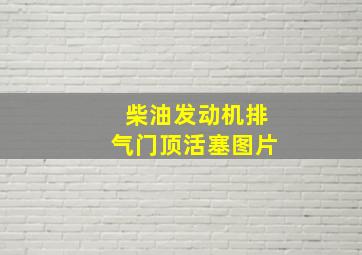 柴油发动机排气门顶活塞图片