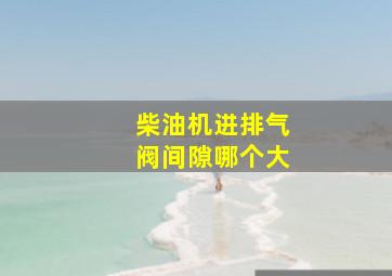 柴油机进排气阀间隙哪个大