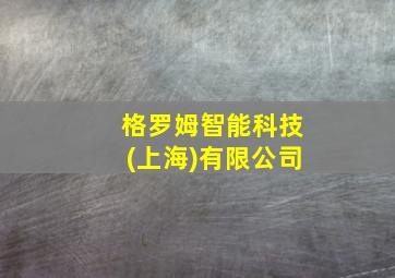 格罗姆智能科技(上海)有限公司