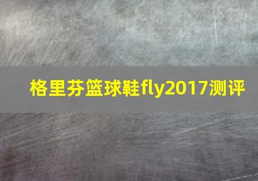 格里芬篮球鞋fly2017测评