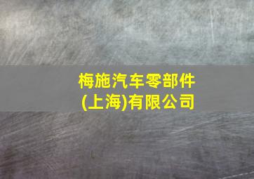 梅施汽车零部件(上海)有限公司