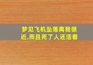 梦见飞机坠落离我很近,而且死了人还活着