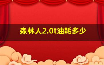 森林人2.0t油耗多少