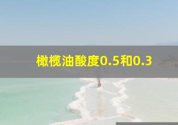 橄榄油酸度0.5和0.3