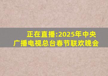 正在直播:2025年中央广播电视总台春节联欢晚会