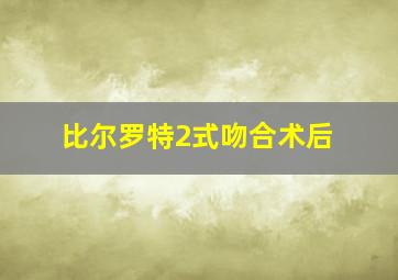 比尔罗特2式吻合术后