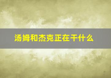 汤姆和杰克正在干什么