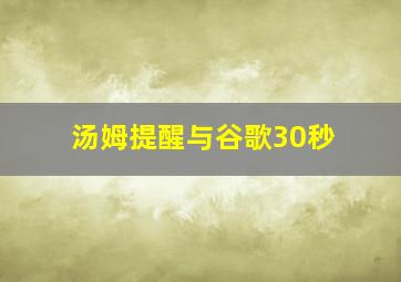 汤姆提醒与谷歌30秒