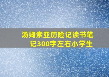 汤姆索亚历险记读书笔记300字左右小学生