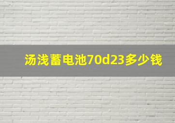 汤浅蓄电池70d23多少钱