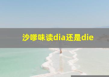 沙嗲味读dia还是die