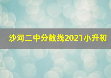 沙河二中分数线2021小升初