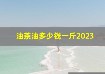 油茶油多少钱一斤2023