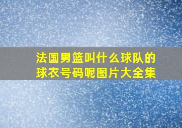 法国男篮叫什么球队的球衣号码呢图片大全集