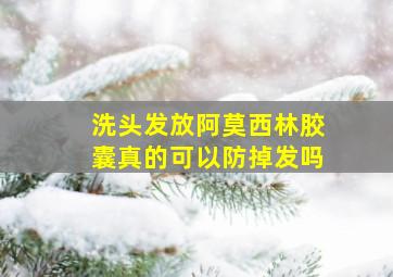 洗头发放阿莫西林胶囊真的可以防掉发吗