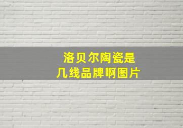 洛贝尔陶瓷是几线品牌啊图片