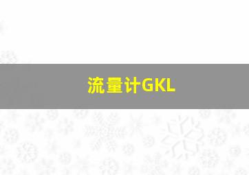 流量计GKL