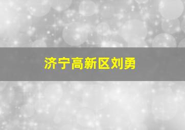 济宁高新区刘勇