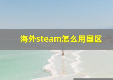 海外steam怎么用国区