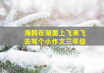 海鸥在湖面上飞来飞去写个小作文三年级