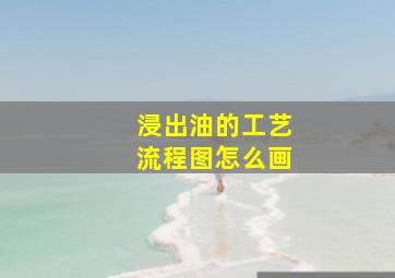 浸出油的工艺流程图怎么画