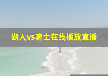 湖人vs骑士在线播放直播