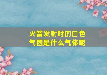 火箭发射时的白色气团是什么气体呢