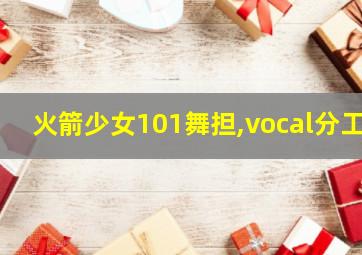 火箭少女101舞担,vocal分工