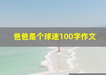 爸爸是个球迷100字作文