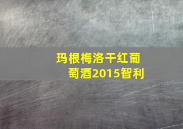 玛根梅洛干红葡萄酒2015智利