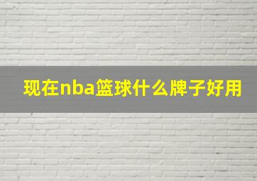 现在nba篮球什么牌子好用