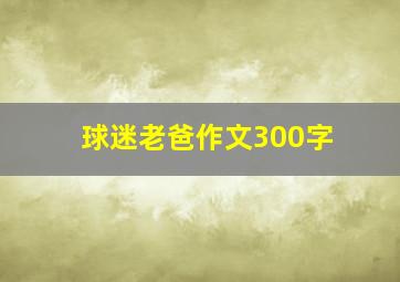 球迷老爸作文300字