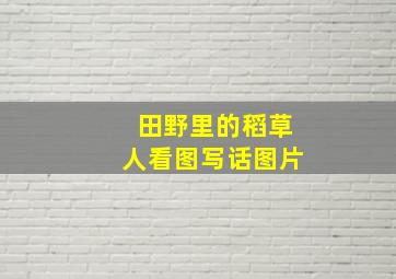 田野里的稻草人看图写话图片