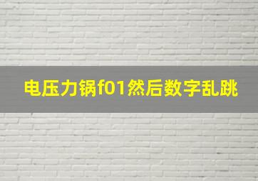 电压力锅f01然后数字乱跳