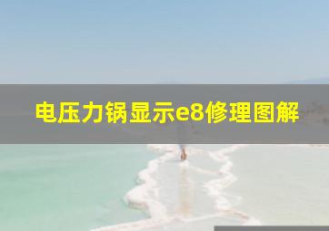 电压力锅显示e8修理图解