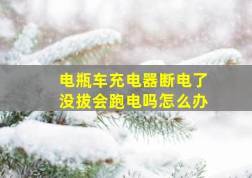 电瓶车充电器断电了没拔会跑电吗怎么办