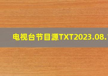 电视台节目源TXT2023.08.15