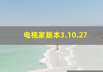 电视家版本3.10.27